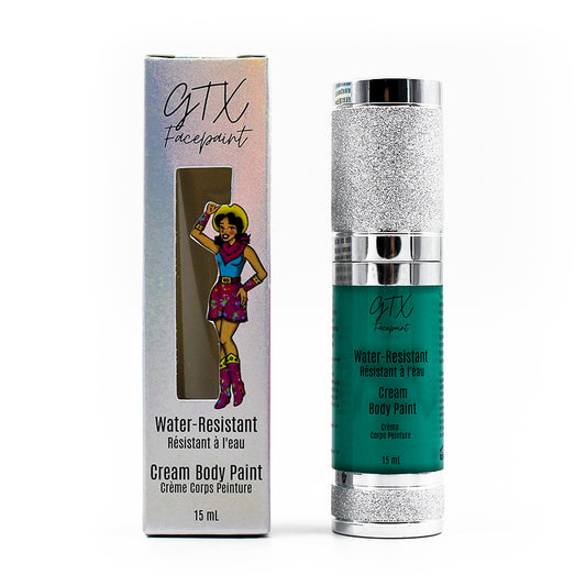 GTX Water Resistant Neon Cream Face Paint - HONKEY TONK - Turquoise