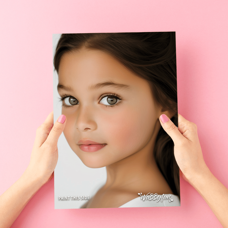 Wabbyfun Face Painting Practice Board - MILA Side View