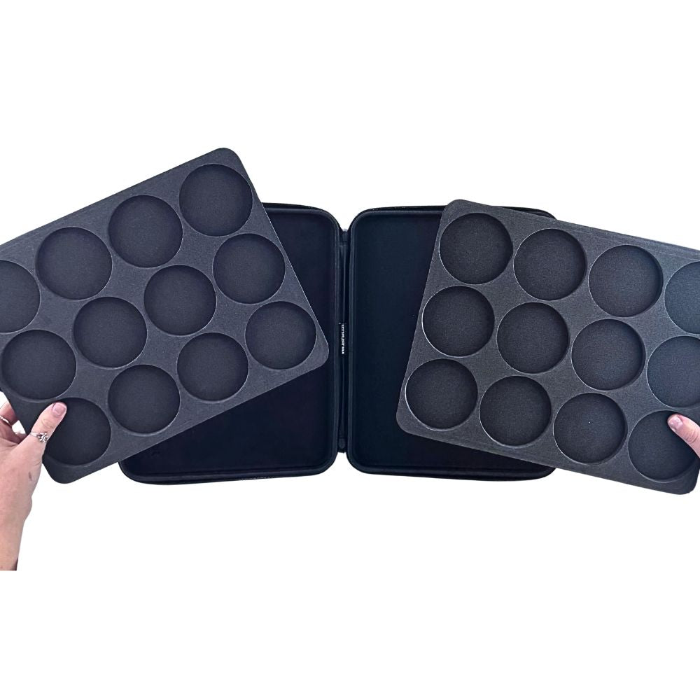 JESTPAINT Ultimate Professional Face Painting Case with Two Removable Foam Inserts - JPCASE100