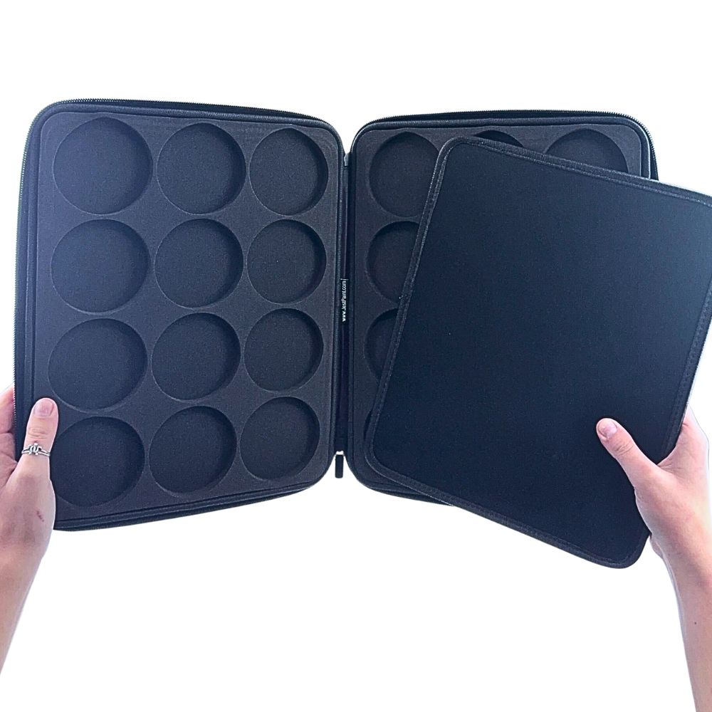 JESTPAINT Ultimate Professional Face Painting Case with Two Removable Foam Inserts - JPCASE100