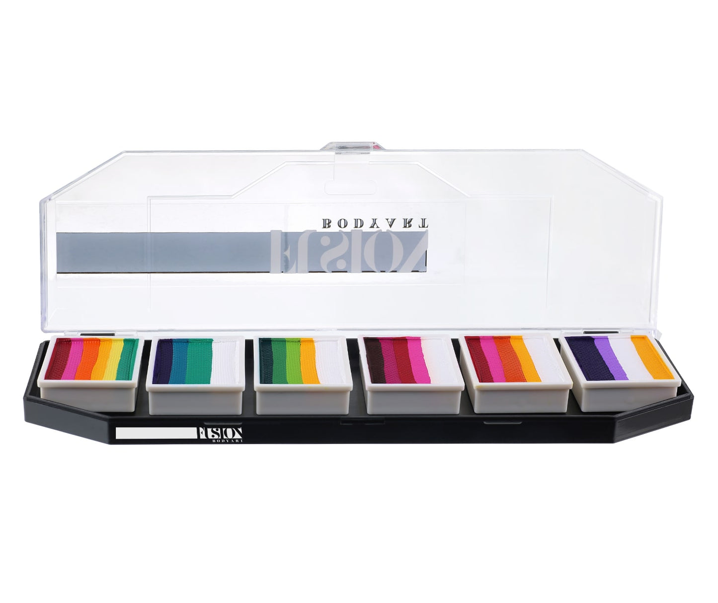 Fusion Body Art Leanne's Rainbow Flower Face Paint Palette