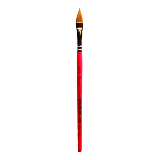 Leanne's Rainbow Professional Face Paint Brush 3/8 Flower with Golden Taklon Bristles