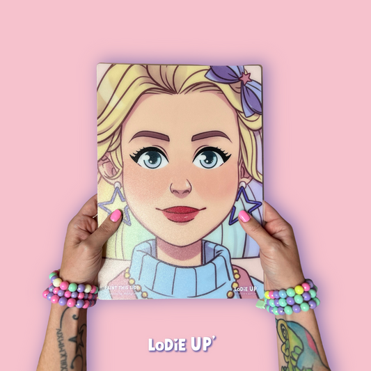 Wabbyfun Face Painting Practice Board - LODIE UP HOPE