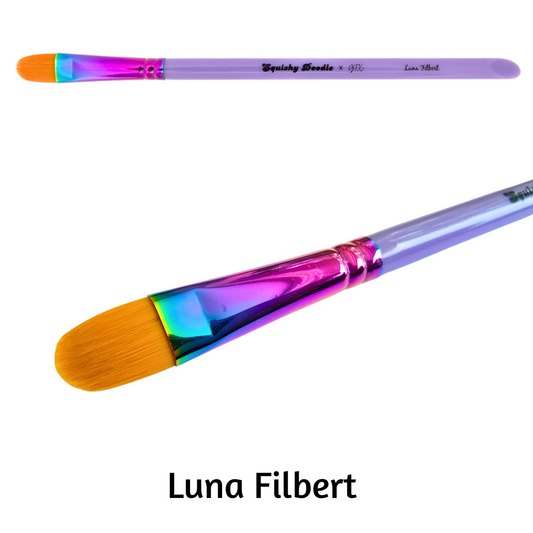 GTX Squishy Doodle x GTX - LUNA - Filbert Face Painting Brush