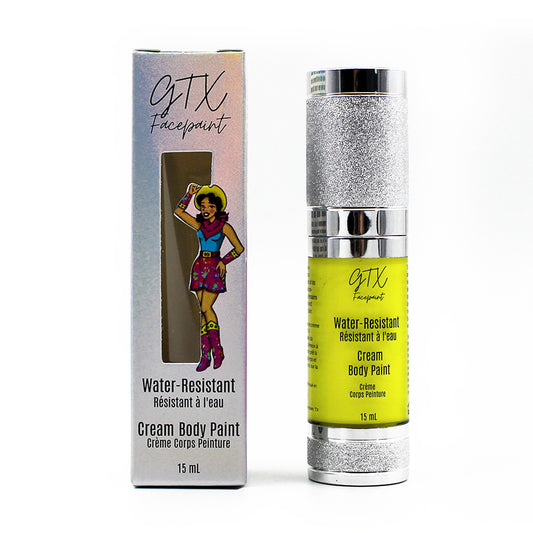 GTX Water Resistant Neon Cream Face Paint - NEON MOON - Yellow