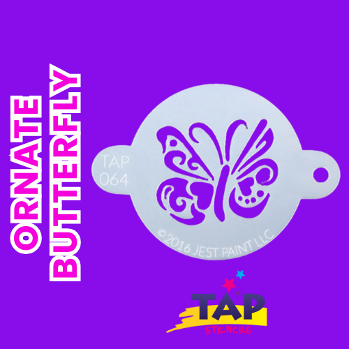 TAP Face Paint Stencil - Ornate Butterfly - 064