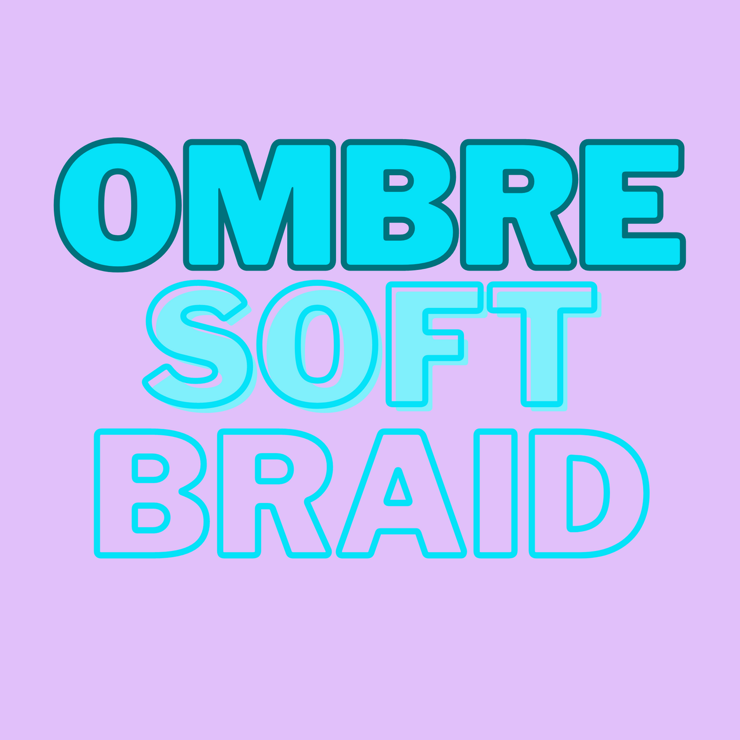 Ombre Soft Braid Hair 24 inch