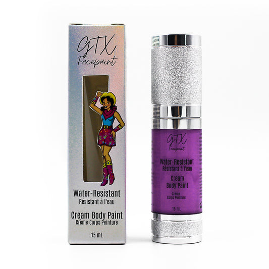 GTX Water Resistant Neon Cream Face Paint - PATSY- Purple