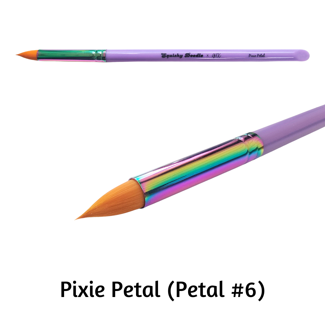 GTX Squishy Doodle x GTX - Pixie Petal - Petal #6 Face Painting Brush