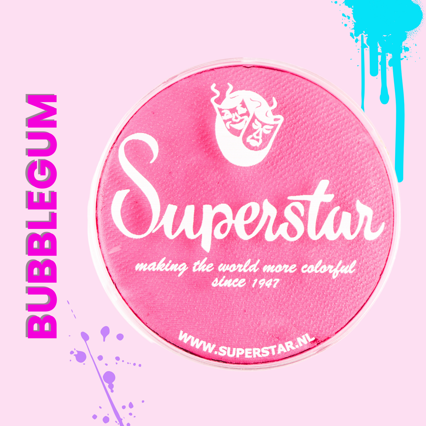 Superstar Bubblegum face paint Pink BG