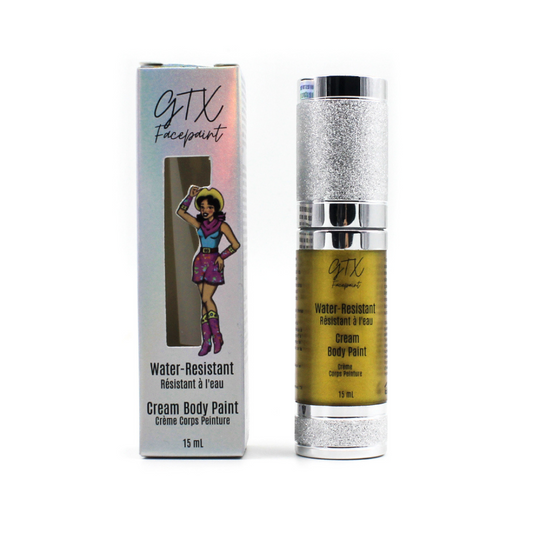 GTX Water Resistant Cream Metallic Face Paint - WEDDIN' BAND - Gold