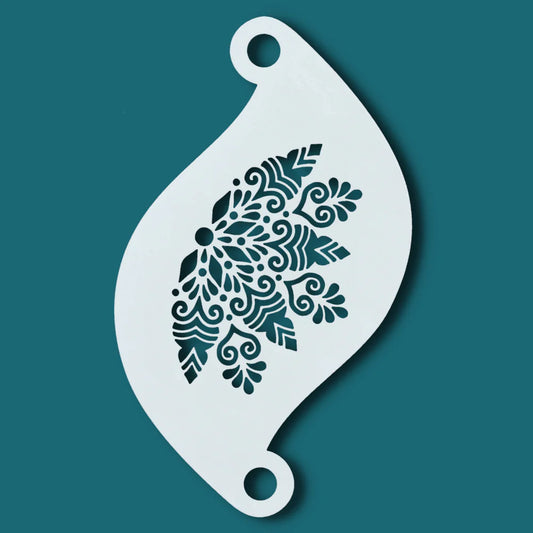 Superstar Ice Crown Face Paint Stencil 77103