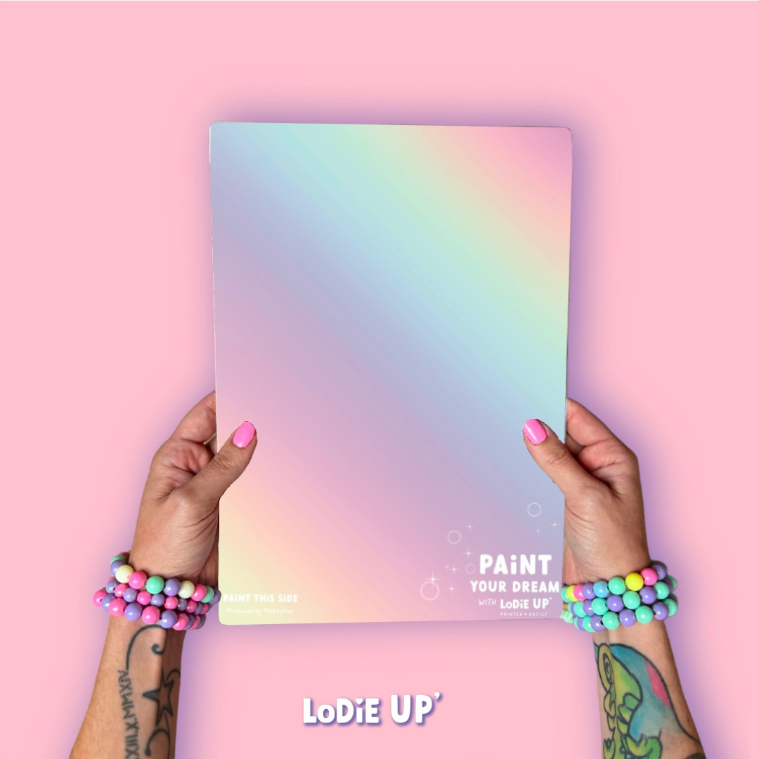 Wabbyfun Face Painting Practice Board - LODIE UP RAINBOW BOARD